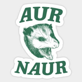 Aur Naur Shirt, Possum Weird Opossum Funny Trash Panda Sticker